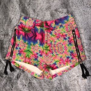 Dolls Kill - 24 HRS. High Waisted Tie Dyed Shorts!